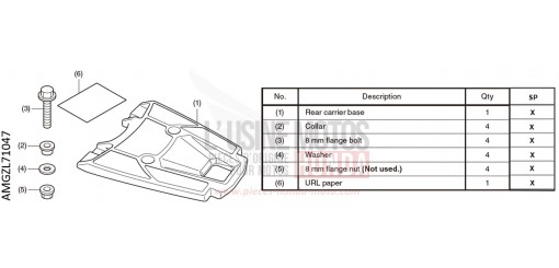 PORTE-BAGAGES ARRIERE CB500FAN de 2022